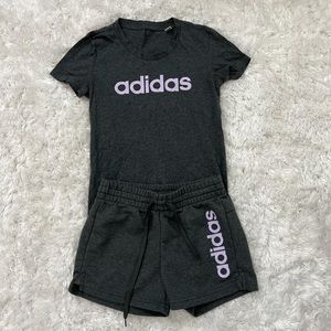 Adidas matching t-shirt and short set